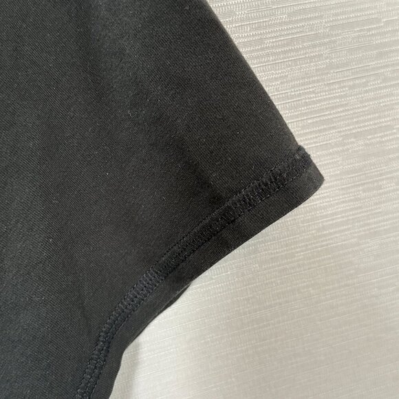 J Jill Fit Shirttail Tee Womens XL Black Pima Cotton Stretch Short Sleeve Top - Picture 4 of 5